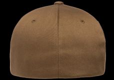 Gorra de lana peinada cerrada Flexfit MARRON COYOT