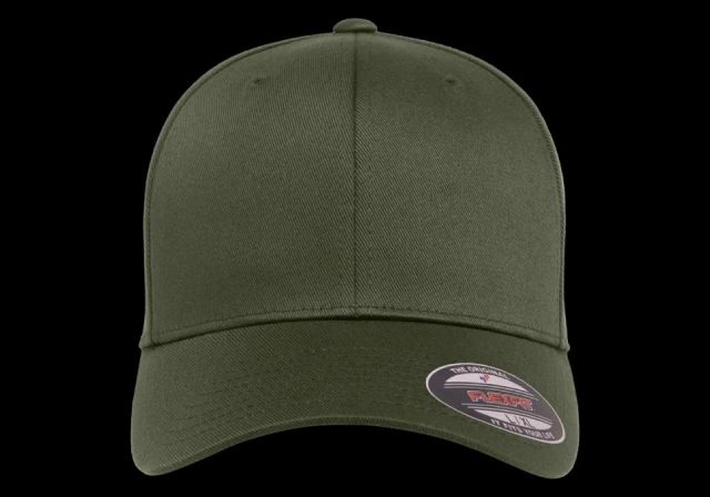 Gorra de lana peinada cerrada Flexfit VERDE HOJA 