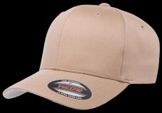 Gorra de lana peinada cerrada Flexfit KHAKI