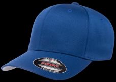 Gorra de lana peinada cerrada Flexfit AZUL