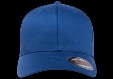 Gorra de lana peinada cerrada Flexfit AZUL