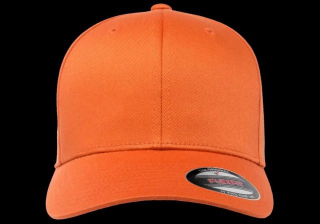 Gorra de lana peinada cerrada Flexfit NARANJA PICA