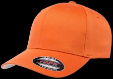 Gorra de lana peinada cerrada Flexfit NARANJA PICA
