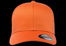Gorra de lana peinada cerrada Flexfit NARANJA PICA