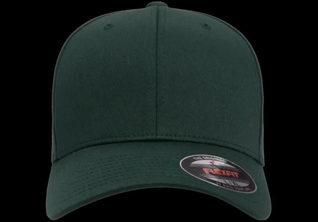 Gorra de lana peinada cerrada Flexfit VERDE PICEA