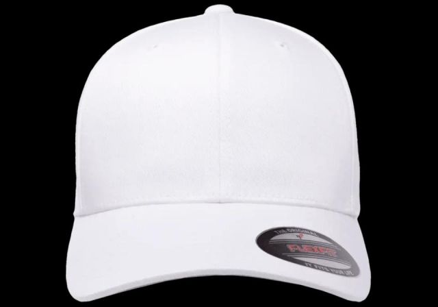 Gorra de lana peinada cerrada Flexfit BLANCO