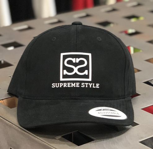 Supreme Style Brushed Cotton Twill Cap 1.0 BLACK/W