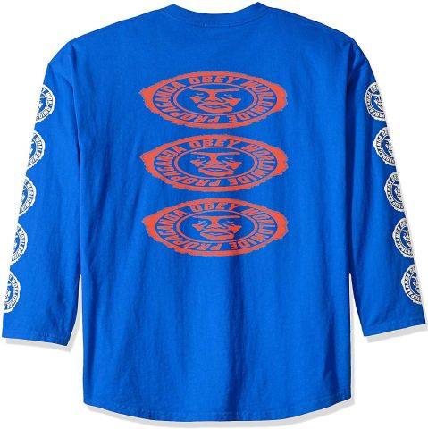 Obey ® Ninety - One cotton jersey top ROYAL BLUE