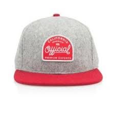 Official ® Worked Script Snapback GREY/RED