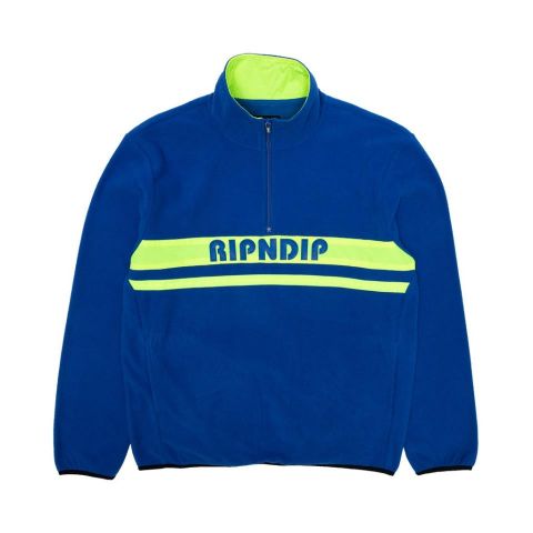 RIPNDIP ® Baja Half Zip Brushed Fleece BLUE