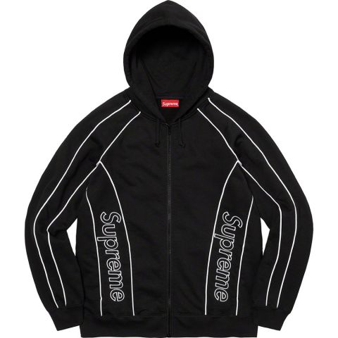 Supreme® Track Paneled Zip Up Hooded Sweatshirt BL
