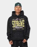 Supreme® Rhinestone Hooded Sweatshirt BLACK