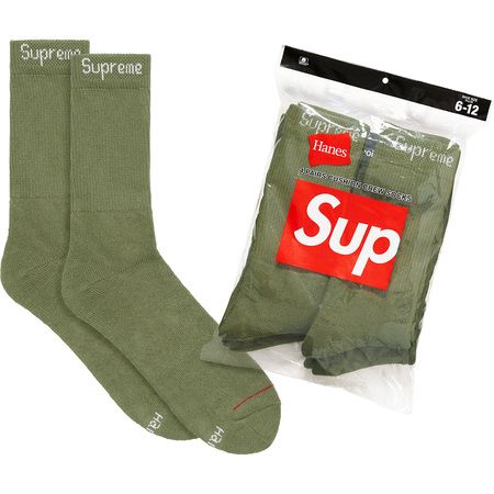 Supreme®/Hannes® Crew Socks OLIVE