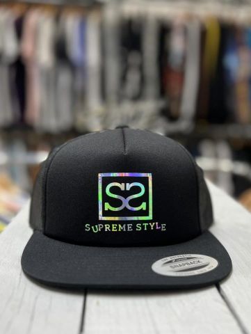 Supreme Style Logo Trucker BLACK/MIRROR