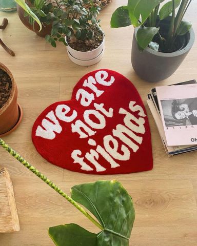 W.A.N.F. LOVE FOR YOU Rug RED