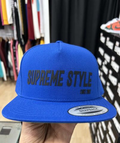 Supreme Style Chris Script Snapback ROYAL BLUE