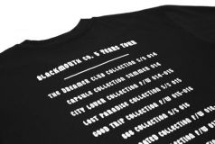 BlackMouth Co. Pack 5 años Tour Tee + Pin BLACK