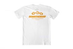 Black Mouth Down The Road Logo Tee White/Mostaza