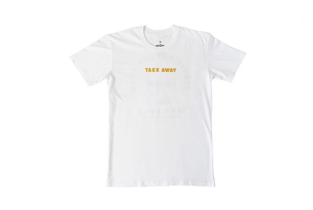 Black Mouth Down Take Away Tee White