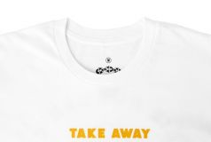 Black Mouth Down Take Away Tee White