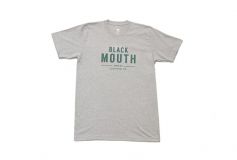 Black Mouth Classic Logo Tee GREY/GREEN FOREST