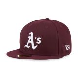 New Era MLB 5950 Oakland Athletics BURGUNDY