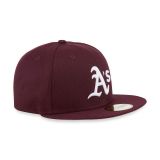 New Era MLB 5950 Oakland Athletics BURGUNDY