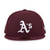 New Era MLB 5950 Oakland Athletics BURGUNDY