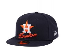 New Era MLB 5950 Houston Astros Script NAVY