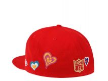 New Era MLB 5950 San Francisco 49ers Hearts RED
