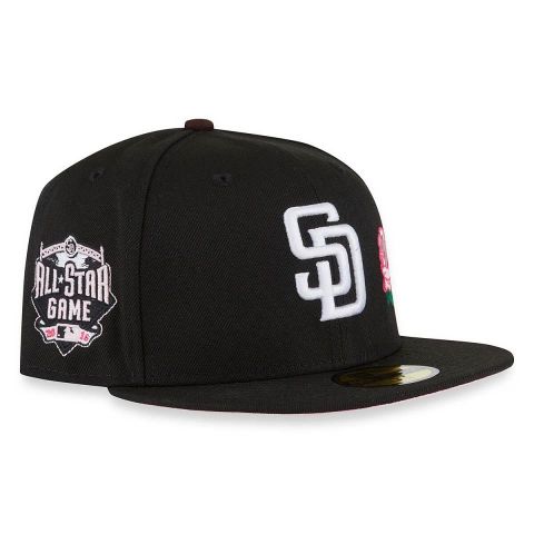 New Era MLB 5950 San Diego Padres ASG Patch BLACK