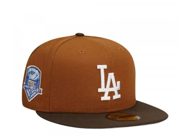 New Era 5950 MLB Los Angeles Dodgers 50th An BROWN