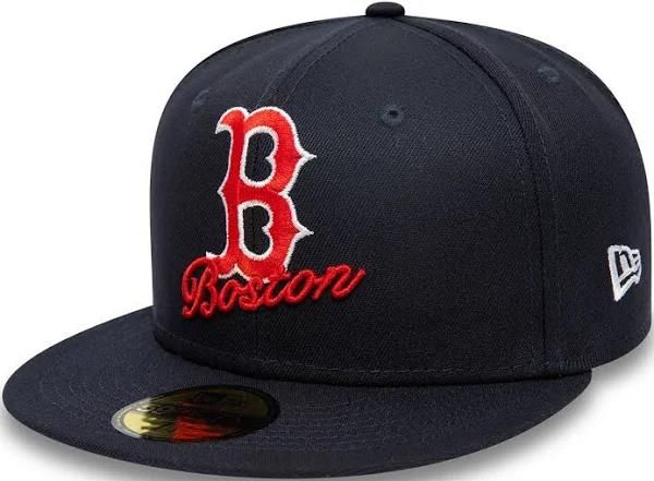 New Era MLB 5950 Boston Red Sox Script NAVY