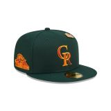 New Era 5950 MLB Colorado Rockies Leafy GREEN