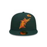 New Era 5950 MLB Florida Marlins Leafy GREEN