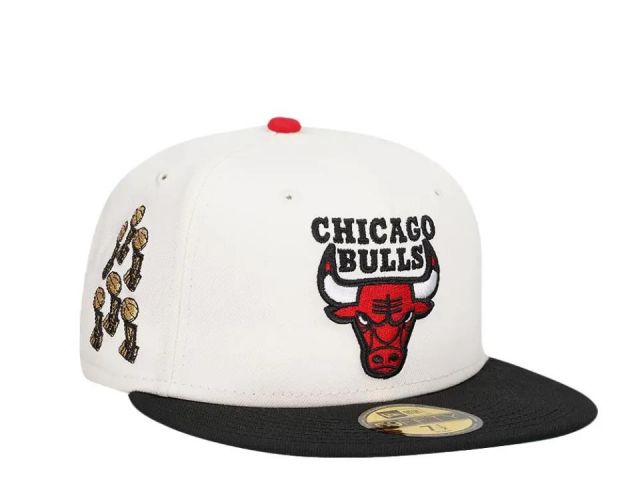 New Era NBA 5950 Chicago Bulls Chrome Edition WHIT