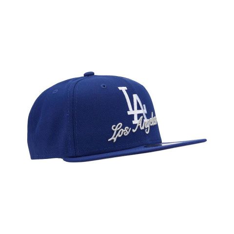 New Era MLB 5950 Los Angeles Dodgers Script BLUE