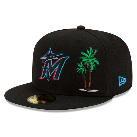 New Era MLB 5950 Miami Marlins BLACK
