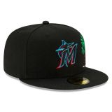 New Era MLB 5950 Miami Marlins BLACK