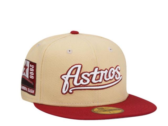 New Era 59FIFTY Houston Astros CREAM/RED