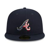 New Era 59FIFTY Atlanta Braves 4th Of July - NAVY