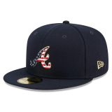 New Era 59FIFTY Atlanta Braves 4th Of July - NAVY