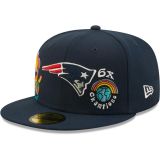 New Era 59FIFTY New England Patriots - AZUL / MULT