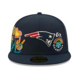 New Era 59FIFTY New England Patriots - AZUL / MULT