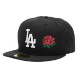 Gorra New Era 59FIFTY Los Angeles Rose - NEGRO