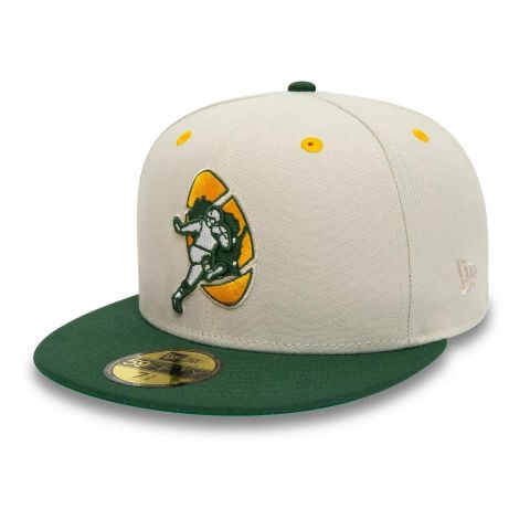 NEW ERA 59Fifty Green Bay Packers - BEIGE / VERDE 