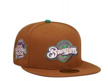 New Era 59Fifty Milwaukee Brewers MARRON/METALICO