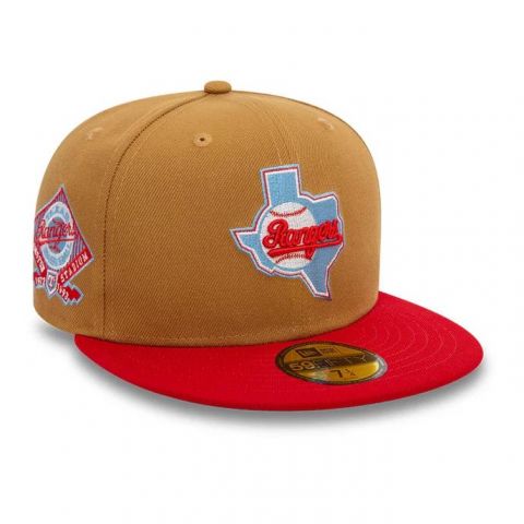 New Era 59Fifty Texas Rangers Arl.Stad MARRON/ROJO