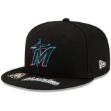 New Era 59Fifty Miami Marlins G.V. - NEGRO
