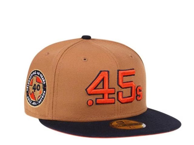 New Era Houston Colts 45s - MARRON / NARANJA 